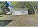 Detached garage with a garage door and single side entry door at 3211 Thompson Mill Rd, Buford, GA 30519
