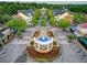 Aerial view of Smyrna Market Village, showcasing the layout of this mixed-use community at 1021 Magnolia Se Dr, Smyrna, GA 30082