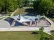 Aerial view of an outdoor seating area and green space at 1021 Magnolia Se Dr, Smyrna, GA 30082
