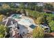 Overhead view of the community pool area featuring a water park and an additional large pool at 307 Jessica Way, Canton, GA 30114