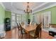 Inviting dining room featuring a bay window and French doors at 1270 Cameron Crk, Marietta, GA 30062