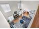 From above: Living room with a cozy fireplace, hardwood floors, and an open layout at 1270 Cameron Crk, Marietta, GA 30062