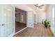 Sunroom featuring French doors, many windows and new floors at 3775 Belle Glade Trl, Snellville, GA 30039