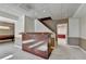 Basement area with custom bar and stairs at 1081 Talon Trce, Lawrenceville, GA 30043