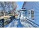Spacious deck off the back of the home, with door to sunroom at 1081 Talon Trce, Lawrenceville, GA 30043