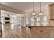 Open concept kitchen and living room area at 1081 Talon Trce, Lawrenceville, GA 30043