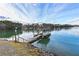 Picturesque dock on a calm lake with clear skies providing recreational opportunities at 6337 Ansel Ct, Buford, GA 30518
