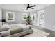 Relaxing main bedroom with wood floors and ensuite bath at 1248 Reilly Ln, Clarkston, GA 30021