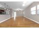 Spacious living room featuring gorgeous hardwood floors, and an eat in kitchen at 2230 Cheshire Bridge Rd # 412, Atlanta, GA 30324