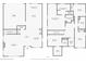 Detailed floor plan showcasing the layout of the home, including room dimensions, closet locations, and staircase positions at 245 Fender Walk, Marietta, GA 30060