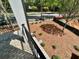 Professionally landscaped yard featuring fresh mulch and black metal decorative fence at 1059 Dryden Ln # 11, Atlanta, GA 30319