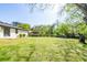 Spacious backyard showing well-kept lawn and mature foliage at 3719 Paul St, Douglasville, GA 30135