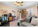 Comfortable bedroom with soft carpet, neutral walls, and a ceiling fan at 5539 Hurstcliffe Nw Dr, Kennesaw, GA 30152