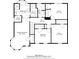 Detailed floor plan showcasing layout of the upper level of the home at 5539 Hurstcliffe Nw Dr, Kennesaw, GA 30152