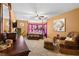 Elegant main bedroom featuring a king-sized bed, carpet, and antique furnishings at 5539 Hurstcliffe Nw Dr, Kennesaw, GA 30152