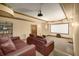 A cozy home theater boasts comfortable seating and a large screen for immersive entertainment at 2740 Drayton Hall Dr, Buford, GA 30519