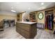 A well-lit laundry room with washer, dryer and closet island storage at 2740 Drayton Hall Dr, Buford, GA 30519