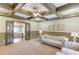 Comfortable sitting room with coffered ceiling, fireplace, and elegant decor at 2740 Drayton Hall Dr, Buford, GA 30519