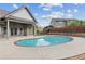 Beautiful backyard pool with a covered patio, great for relaxation and entertainment at 4580 Orchard Ridge Ct, Cumming, GA 30028