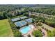 Community amenities featuring tennis courts, swimming pool, splash pad, and playground at 602 Redbud Ter, Canton, GA 30115