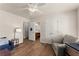 Bedroom with access to the bathroom and comfortable seating at 602 Redbud Ter, Canton, GA 30115
