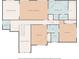 Second floor plan with primary bedroom, bathrooms, exercise room, and laundry at 602 Redbud Ter, Canton, GA 30115
