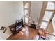 Overhead view of living room with fire place at 725 Martin Field Dr, Lawrenceville, GA 30045