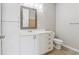 Well-lit bathroom featuring a white vanity with drawers and cabinets and a neutral color scheme at 400 17Th Nw St # 2029, Atlanta, GA 30363