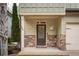 Inviting front porch with stone accents and decorations near the home's entrance at 540 Broughton Dr, Canton, GA 30114