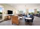 Inviting resident lounge showcasing comfortable couches, chairs, and floor to ceiling windows and sliding glass doors at 201 W Ponce De Leon Ave # 303, Decatur, GA 30030