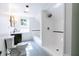 Bright bathroom featuring decorative elements, shower, sink and toilet at 2010 Bixby Se St, Atlanta, GA 30317