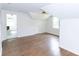Bright bedroom featuring hardwood floors, neutral walls and en suite bathroom at 2010 Bixby Se St, Atlanta, GA 30317