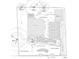 Depicts a detailed site plan with dimensions for a house, garage, deck and other landscape features at 2010 Bixby Se St, Atlanta, GA 30317