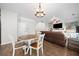 Open floor plan with kitchen and living area at 3835 New Salem Ct, Cumming, GA 30040