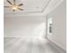 An airy main bedroom with neutral paint and carpet featuring a ceiling fan and recessed lighting at 685 Summitt Hill Way, Cumming, GA 30040