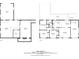 A floor plan showing the layout of the garage and basement on one side, and of the living areas on the other at 1721 Hudson Woods Trl, Decatur, GA 30033
