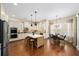 Bright kitchen with stainless steel appliances, a large island, and a breakfast nook at 2358 New Salem Trce, Marietta, GA 30064
