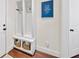 Organized mudroom with built-in cubbies, hooks, and storage baskets offering a practical and stylish entryway solution at 2358 New Salem Trce, Marietta, GA 30064