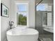 Modern bathroom with freestanding tub and a separate shower at , Atlanta, GA 30310