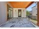 Welcoming front porch with stone flooring, a wood ceiling, and sleek design at , Atlanta, GA 30310