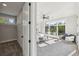 Spacious main bedroom with walk-in closet, large window, and ceiling fan at , Atlanta, GA 30310
