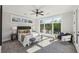 The main bedroom features large windows and a ceiling fan at , Atlanta, GA 30310