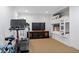 Finished basement with bunk bed, tv, and workout space at 2032 Grovewood Ct, Cumming, GA 30041