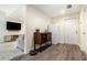 Basement area with refrigerator and bar at 4646 Mountain Creek Ne Dr, Roswell, GA 30075