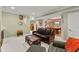 Spacious finished basement featuring a seating area and a recreation area with a pool table at 12150 Dancliff Trce, Alpharetta, GA 30009