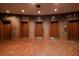 Elevator lobby with marble walls, patterned tile flooring and several elevators at 20 Marietta St # 4B, Atlanta, GA 30303