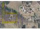 Expansive aerial view showing the property boundary and surrounding wooded landscape at 527 Gaddis Rd, Canton, GA 30115
