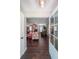 Inviting foyer leads to a spacious living room with a cozy fireplace at 527 Gaddis Rd, Canton, GA 30115