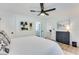 Spacious bedroom showcasing a king bed, stylish decor, and an en suite bathroom at 1705 Ezra Church Nw Dr, Atlanta, GA 30314