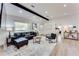 Spacious living room with recessed lighting, a modern ceiling fan and hardwood floors at 1705 Ezra Church Nw Dr, Atlanta, GA 30314